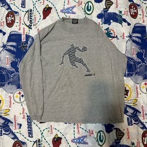 Vintage AND1 Basketball Heavy Graphic Textured Long Sleeve T Shirt